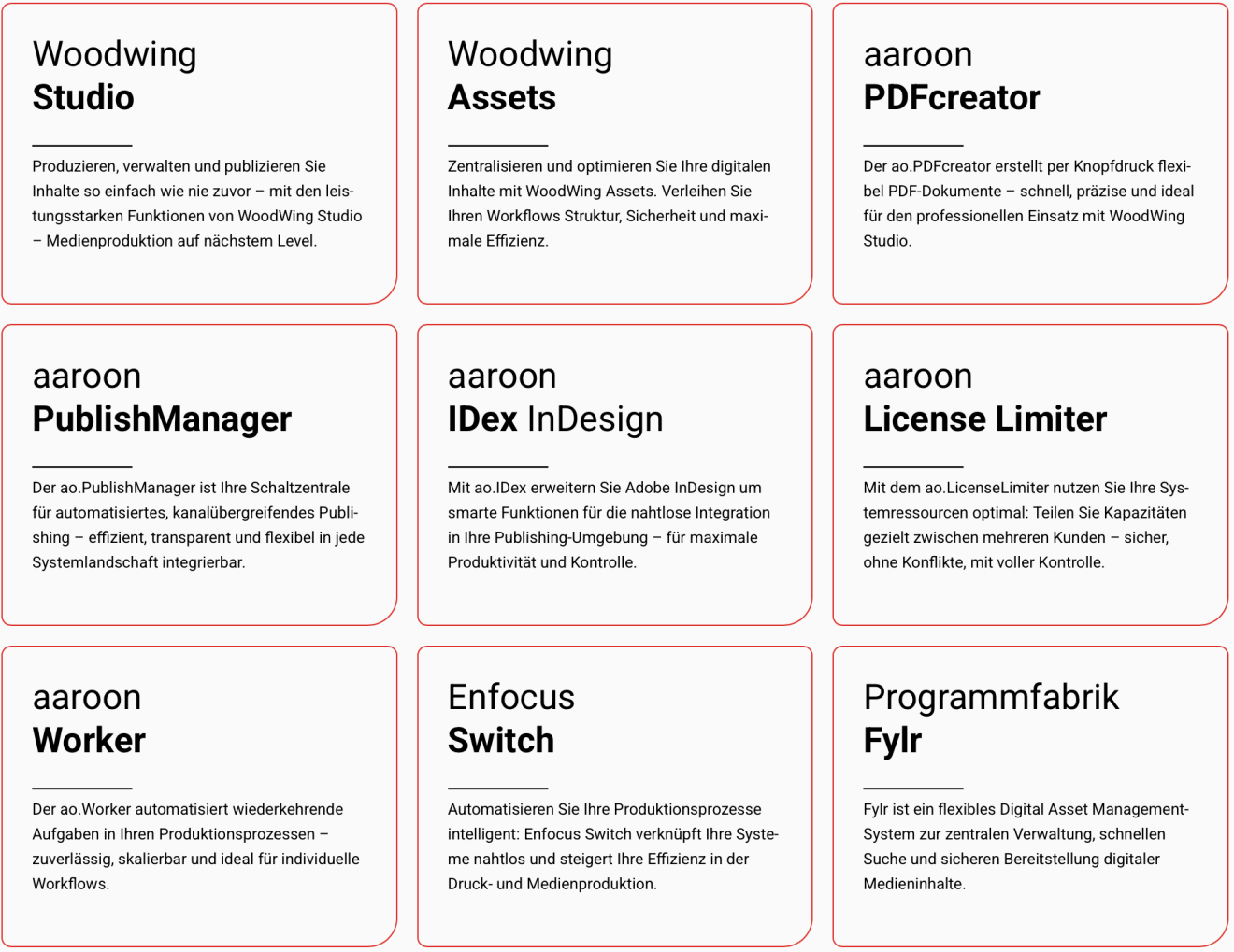 Symbolbild für die Produkte von aaroon