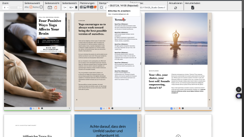 ao.PDFcreator – Screenshot der Sticky-Notes Funktion
