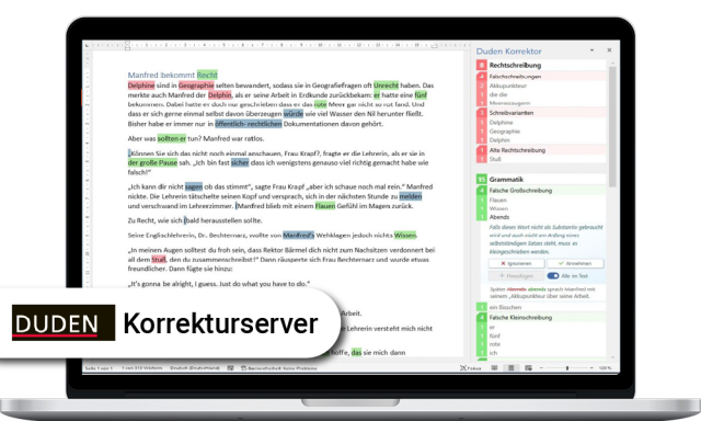 DUDEN Korrekturserver