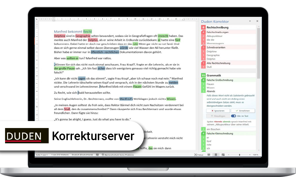 DUDEN Korrekturserver